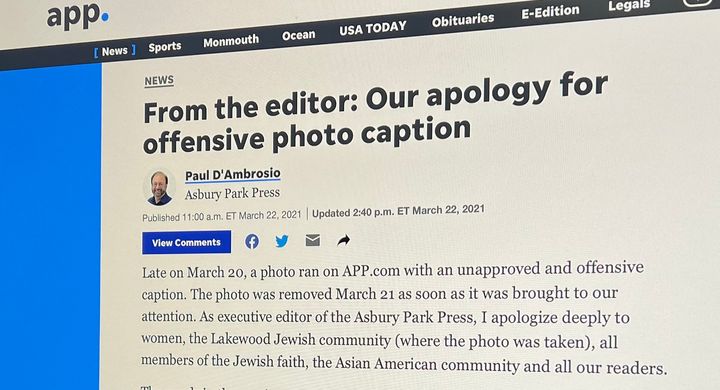 Asbury Park Press facing legal trouble in wake of offensive photo caption incident